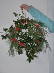 Christmas homemade wreath